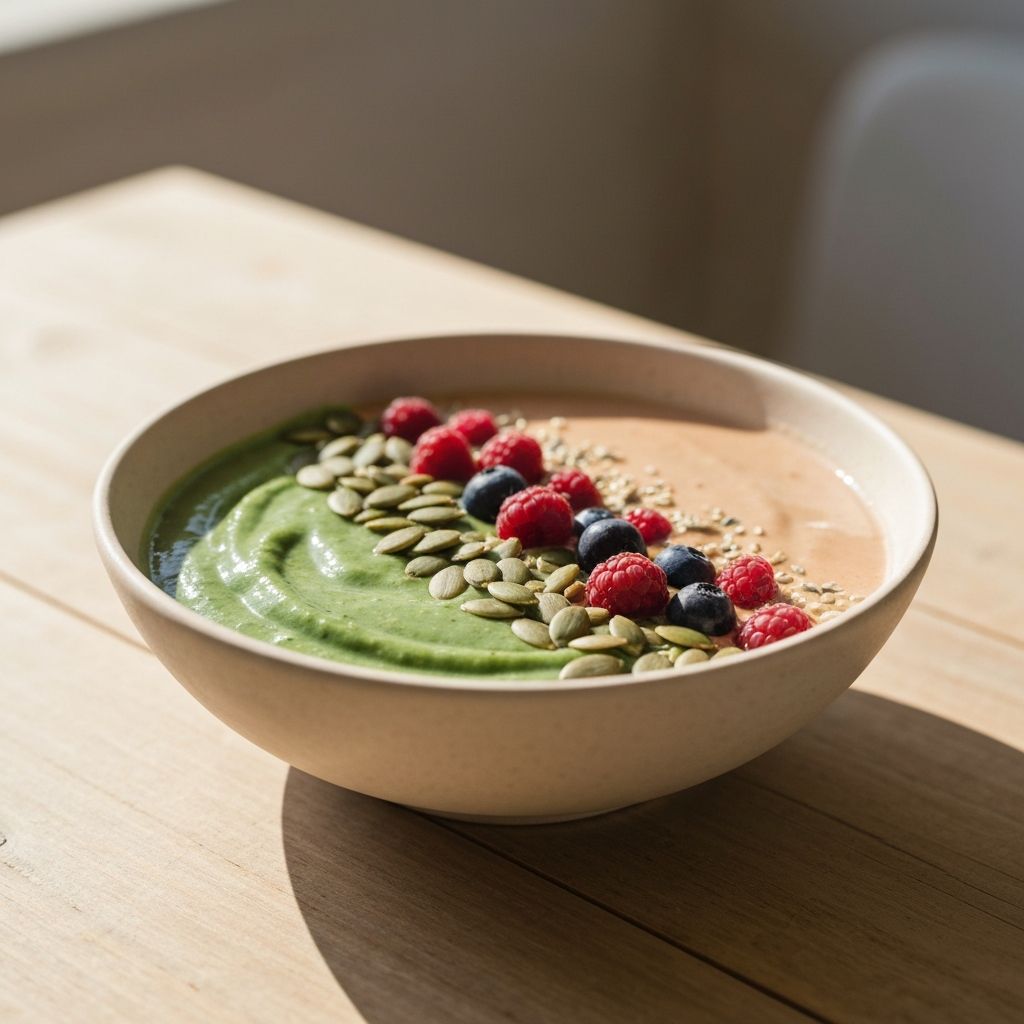 Smoothie z zielonymi warzywami i owocami